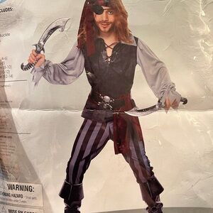 Pirate Costume for Kids - Black and Gray